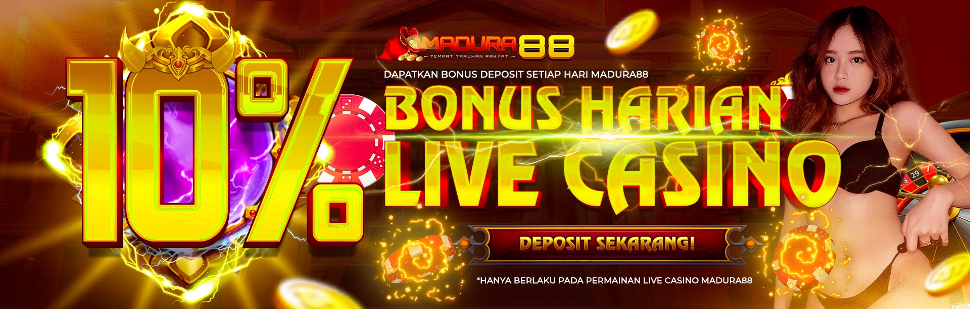 BONUS HARIAN LIVE CASINO 10%