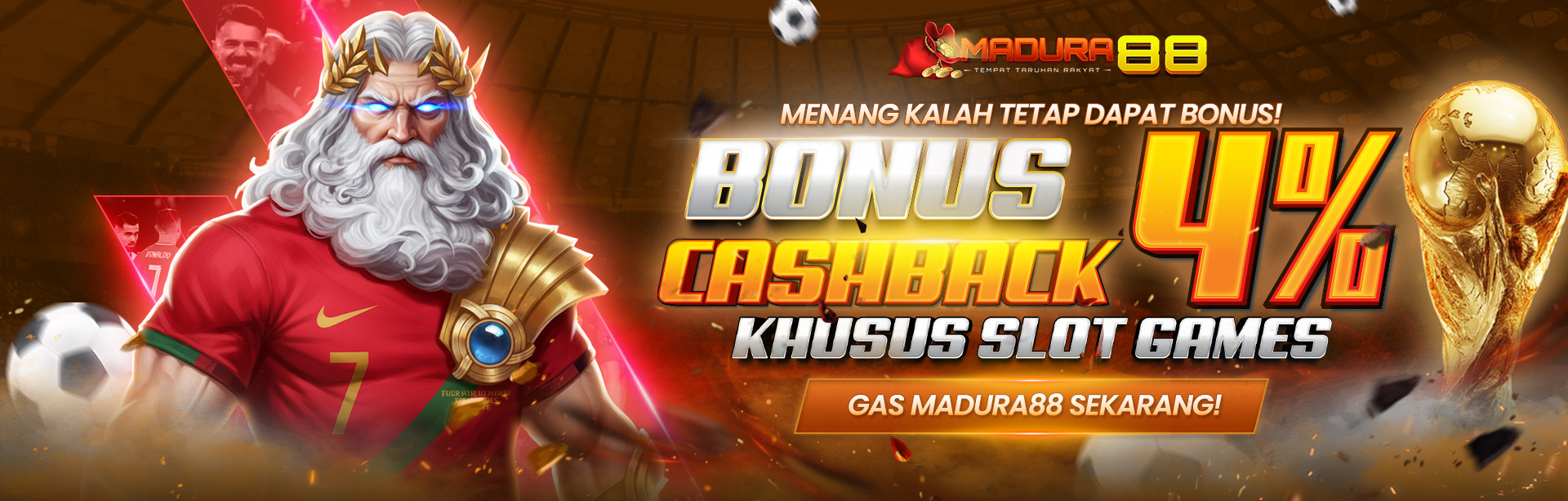 BONUS CASHBACK SLOT 4% (MINGGUAN)