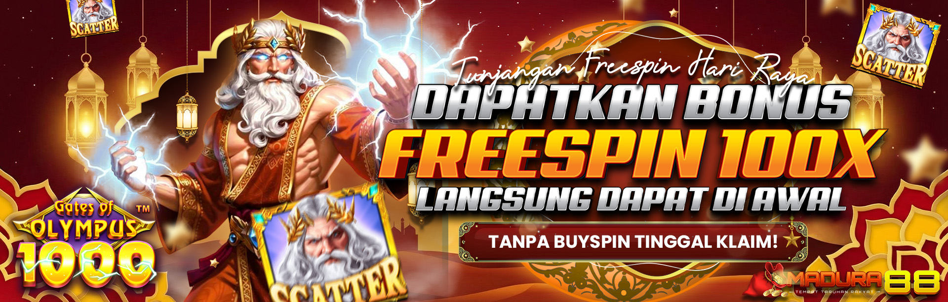 TUNJANGAN FREESPIN DI HARI RAYA  MADURA88