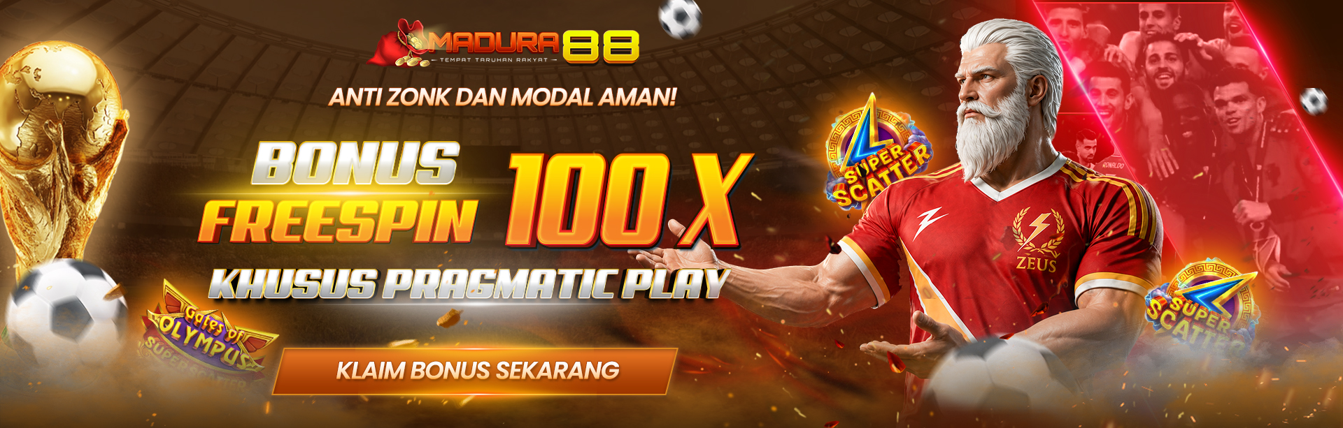 BONUS FREESPIN 100X MADURA88